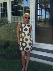 The Lisandra Dress - Black/Ivory Crochet Lace