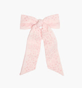 The Belle Bow - Pink Broderie Voile