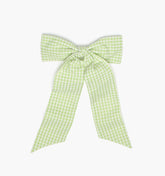 The Belle Bow - Lime Gingham