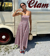 The Maisie Dress - Diamond Cherries Cherry Red