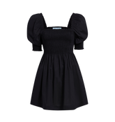 The Athena Nap Dress - Black Cotton