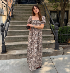 The Malene Nap Dress - Chedworth Paisley Brown