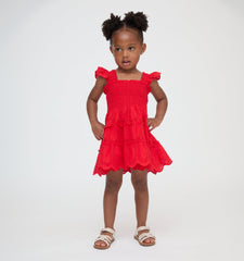 The Baby Ellie Nap Dress - Cherry Trellis Broderie