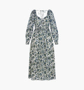 The Eugenia Nap Dress - Jacobean Bloom Blue/Green