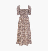 The Malene Nap Dress - Chedworth Paisley Brown