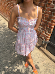 The Rebecca Mini Nap Dress - Camo Fish