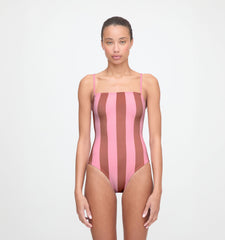 The Giana One Piece - Coral Cabana Stripe