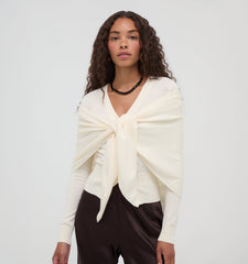 The Amal Cardigan - Antique White