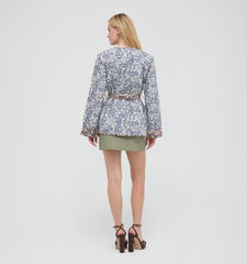The Aspen Jacket - Chedworth Paisley Blue