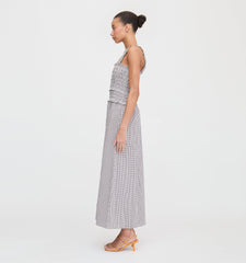 The Azalea Maxi Nap Dress - Chocolate Gingham