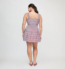 The Azalea Mini Nap Dress - Diamond Cherries Cherry Red