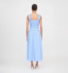 The Delphine Nap Skirt - Blue Stripe