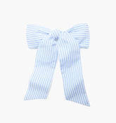 The Belle Bow - Blue/White Stripe
