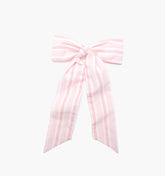 The Belle Bow - Pink Variegated Stripe