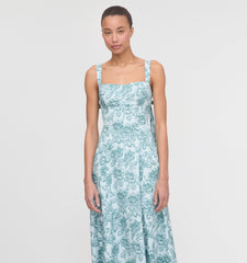 The Briony Dress - Ikat Garden Rose