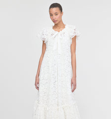 The Lace Coco Duster - White Fleur Lace