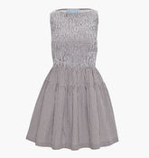 The Cosima Mini Nap Dress - Chocolate Gingham