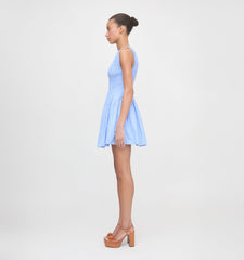 The Cosima Mini Nap Dress - Blue Stripe