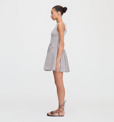 The Cosima Mini Nap Dress - Chocolate Gingham