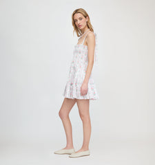 Roller Rabbit x Hill House The Ribbon Charlotte Nap Dress - Pink Monkey Block Stripe