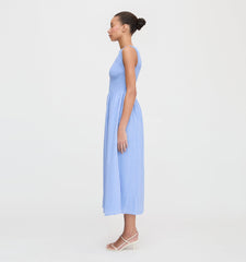 The Cosima Nap Dress - Bluebird Tonal Seersucker