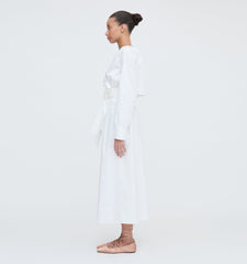 The Delphine Nap Skirt - White