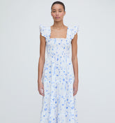 The Ellie Nap Dress - Blue Botanical