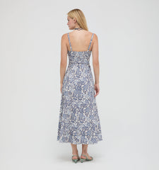 The Fiona Dress - Chedworth Paisley Blue