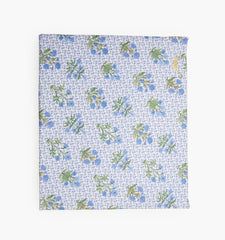 The Crib Sheet - Blue Block Print