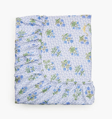 The Crib Sheet - Blue Block Print