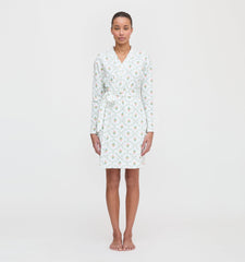 The Ivory Robe - Pastel Trellis