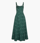 The Jude Dress - Green Scallop Bow Chintz