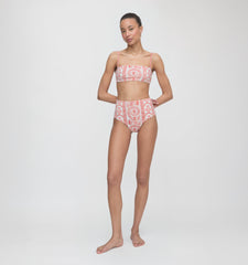 The Juno Bikini Set - Coral Corsica Paisley