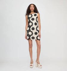 The Lisandra Dress - Black/Ivory Crochet Lace