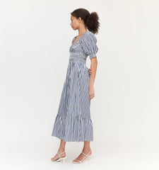 The Louisa Nap Dress - Navy Stripe