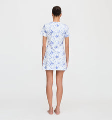 The Maggie Nightgown - Blue Sweet Peas