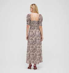 The Malene Nap Dress - Chedworth Paisley Brown