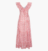 The Milani Dress - Coral Corsica Paisley