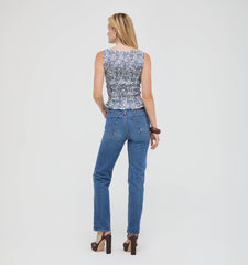 The Phoebe Nap Top - Chedworth Paisley Blue
