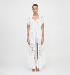 The Lace Coco Duster - White Fleur Lace