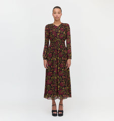 The Rosely Dress - Black Palampore Floral