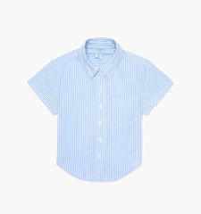 The Baby Beau Shirt - Blue/White Stripe