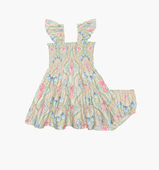 The Baby Ellie Nap Dress - Sea Scroll