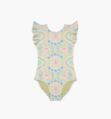 The Baby Rosie Swimsuit - Sea Scroll