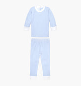 The Baby Sully PJ Set - Blue/White Stripe