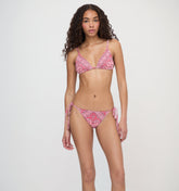 The Alessia Bikini Set - Berry Paisley Scarf