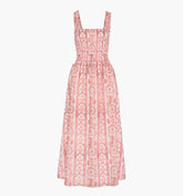 The Azalea Maxi Nap Dress - Coral Corsica Paisley