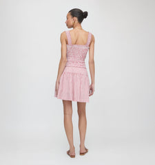 The Azalea Mini Nap Dress - Red Ticking Stripe