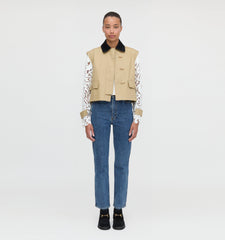 The Clarisse Jacket - Khaki Canvas
