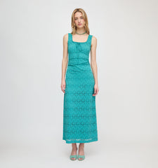 The Coraline Dress - Teal Stretch Lace